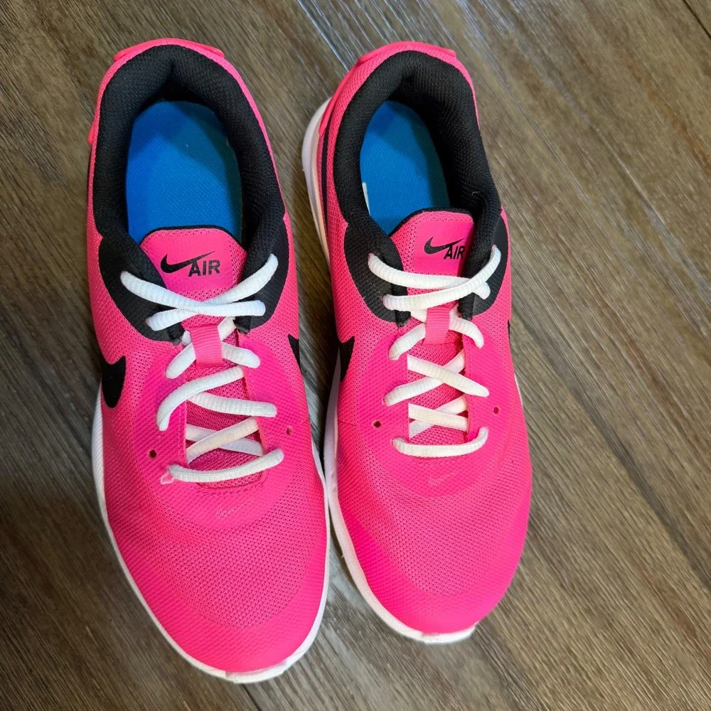 Nike Air Max Oketo Hyper Pink Black Kids‎ Running Shoes CK1755-600 Size 5.5Y